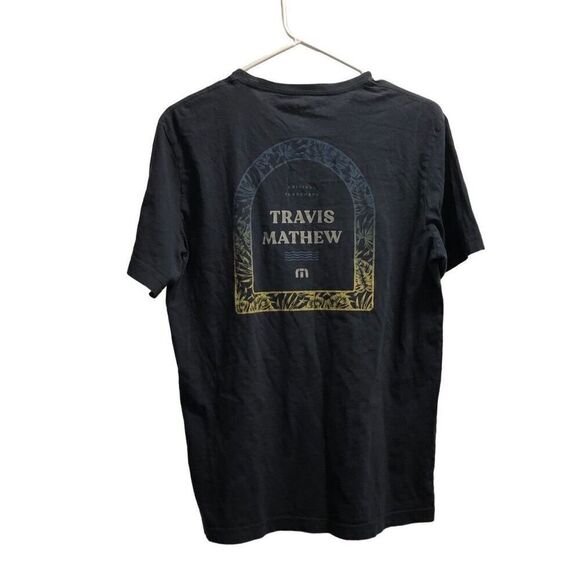 Men’s Travis Mathew Size Medium (M) Navy Graphic Short Sleeve T-Shirt - Picture 1 of 5